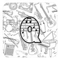 thumbnail image 1 of Carolines Treasures CJ2007-QFC Lettre Q Notes de Musique Lettres Mousse Sous-Verres-Ensemble de 4, 1 of 1