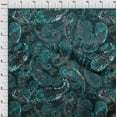 thumbnail image 4 of oneOone Cotton Flex Teal Green Fabric Paisley Quilting Supplies Print Sewing Fabric By The Yard 40 Inch Wide, 4 of 4