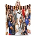 thumbnail image 2 of Dwayne Douglas Johnson Blanket Soft and Warm Lightweight Fluffy Throws Blankets Rug Carpet Gift for Beach Yoga Bedroom Living Room Decoration Sofa Camping Trip Dorm Decor All Season, 2 of 6