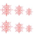 thumbnail image 1 of Gran fiesta 3D 6 guirnaldas colgantes Navidad copo de nieve hogar decoraciones de invierno Wmkox8yii  gf5794, 1 of 1