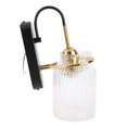 thumbnail image 2 of Lámpara De Pared Retro E26/E27, Elegante, Resistente Al óxido, De Alta Transmitancia De Luz, 110V-240V, Lámpara De Pared Con Pantalla De Cristal De 60W Para Cabecera Para, 2 of 7