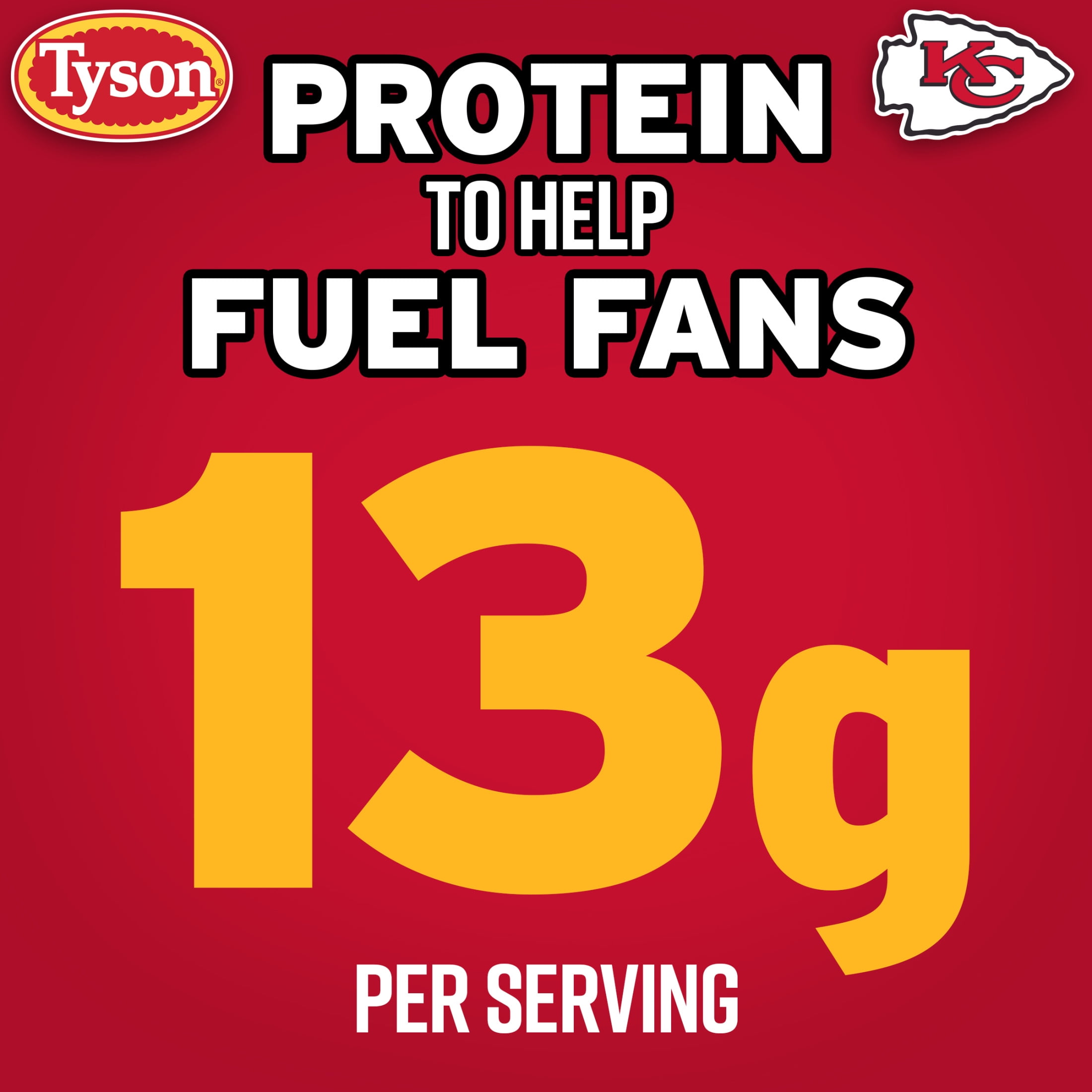 Tyson Chiefs Chicken Nuggets, 64 oz (Frozen, Fully Cooked)