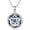 Viking Pentagram Moon Necklace, variant on Triple Moon Goddess Necklace Sterling Silver Pentagram Pentacle Opal Pendant necklace Pagan Wiccan Magic Amulet Tree of Life Jewelry for Women Men 18"