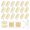 Beige 20pcs U-Shape, variant on 20 Pieces Hair Extension Clips, Beige Wig Clip with Needles and Threads Set | U-Shaped 32 mm Stainless Steel Snap Clips for Wigs, Hair Bangs, Toppers, Toupees, Hair Extensions
