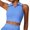 Blue, variant on HNMKIU Lightweight Camisoles For Hot Weather Women's Sleeveless Tank Top Athletic Tennis Workout Fitness Cropped Camisole For Sports Casual Summer Spring