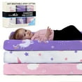 thumbnail image 2 of GROW WILD Changing Pad Cover 3 Pack | Soft & Stretchy Jersey Cotton | Baby Changing Table Pad Cover | Diaper Changing Pad Covers for Girls and Boys (Rainbows & Unicorn), 2 of 4