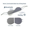 thumbnail image 2 of Sleeping Mask 2 Pack, Warm, Cool Double-Sided Use of Sleep Mask, Super Soft Blindfold with Adjustable Strap, Block Out Light, Comfort Sleep Eye Mask for Travel Meditation Nap, 2 of 5