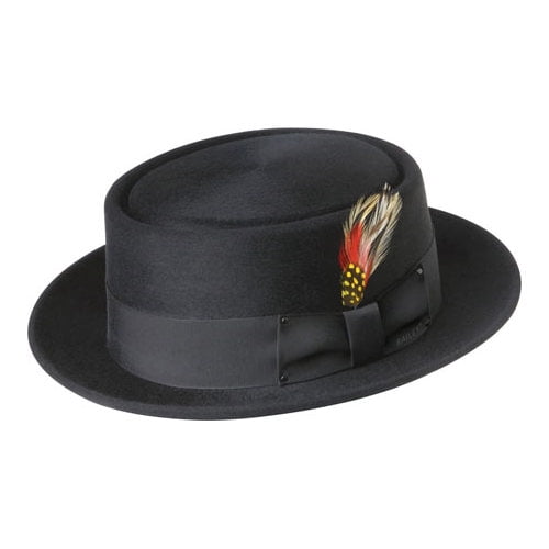Men's Bailey Jett Pork Pie Hat: Size: 7 1/2 Black