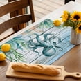 thumbnail image 3 of Placemats Set of 6, Octopus Place Mats Marine Life Compass Starfish Blue Wood Tablemats Washable Placemat Table Decoration for Kitchen Table Dinner Party Home Decor Indoor Outdoor 13x19 Inch, 3 of 9