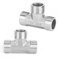 thumbnail image 6 of G1/2in Male Thread Stainless Steel T‑Shaped Tee Connector Pipe Connection Fittings Accessories, 6 of 8