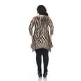 thumbnail image 4 of White Mark Women's Plus Size Cold Shoulder Animal Print Tunic Top, 4 of 4
