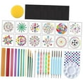 thumbnail image 3 of 42x Mandala Rock Dotting Set Mandala herramientas de pintura Plantillas Mandala Rock Painting Tool para dibujo de tela Decoración de, 3 of 8