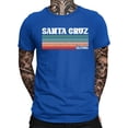 thumbnail image 2 of Bibifish Mens T-Shirts Slim Fit Crew Neck Short Sleeve Tshirts Casual Stripe Letter Print Athletic Tee Tops, 2 of 3