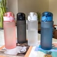 thumbnail image 2 of Injueey Botella de agua de 780ml, taza deportiva para beber té y café, vasos a prueba de fugas para adultos y niños, hervidor de agua para exteriores, Cocina y Comedor Negro/780ml Injueey HA067195-01, 2 of 6