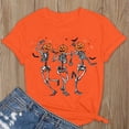 thumbnail image 2 of Halloween Shirts for Women T-Shirts Women's Halloween Print Loose T Shirt Orange XXL, 2 of 4
