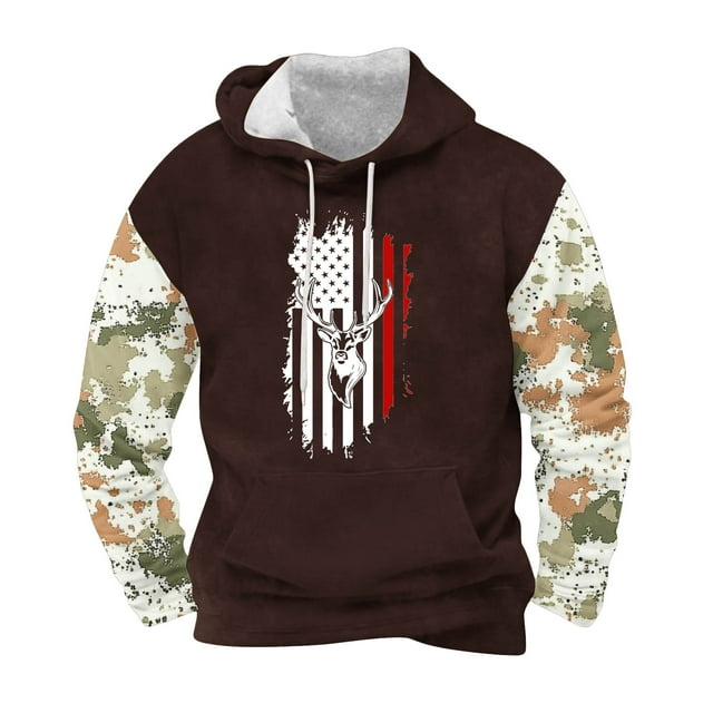 Sudaderas con capucha para hombre, moda, bolsillos, manga larga, estampado, sudaderas con capucha, blusa para hombre, blusa de poliéster