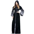 thumbnail image 3 of yingyy Costume de Sorcière d'Halloween Cape Slim Robe en Dentelle Vampire pour Mariée Fantôme Robe à Manches Longues No.2, 3 of 6