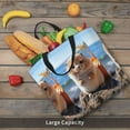 thumbnail image 4 of KLL Cute Guinea Pig Sea Pattern Aesthetic Tote Bag for Women Beach Bag Shopping Bags Shoulder Bag Reusable Grocery Bags, 4 of 5
