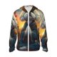 thumbnail image 1 of Fotbe Sunset Meditating Bichon Frise Chaqueta con Protección Solar UPF 50+ para Hombre y Mujer, Camisa con Capucha y Bolsillos-Large, 1 of 7