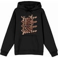 thumbnail image 3 of Yeehaw! Pin Up Cowgirl Adult Black Long Sleeve Hoodie-3XL, 3 of 4