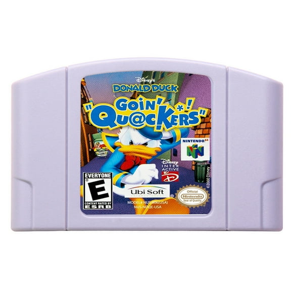 Video Games Compatible for the n64 console, replacement cartridge for Donald Duck - Goin' Quackers NTSC