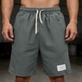thumbnail image 6 of WPPGONE Mens Workout Shorts with Pockets Athletic Elastic Waisted Drawstring Sports Gym Straight Wide Leg Quick Dry Breathable Bottoms Plus Size Summer Shorts, M-4XL, 6 of 6