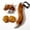 Brown and white, variant on 3Pcs Plush Anime Cat Wolf Fox Mask Paws Fluffy Tail Set,Halloween Fursuit Therian Fox Animal Cosplay Party Costume