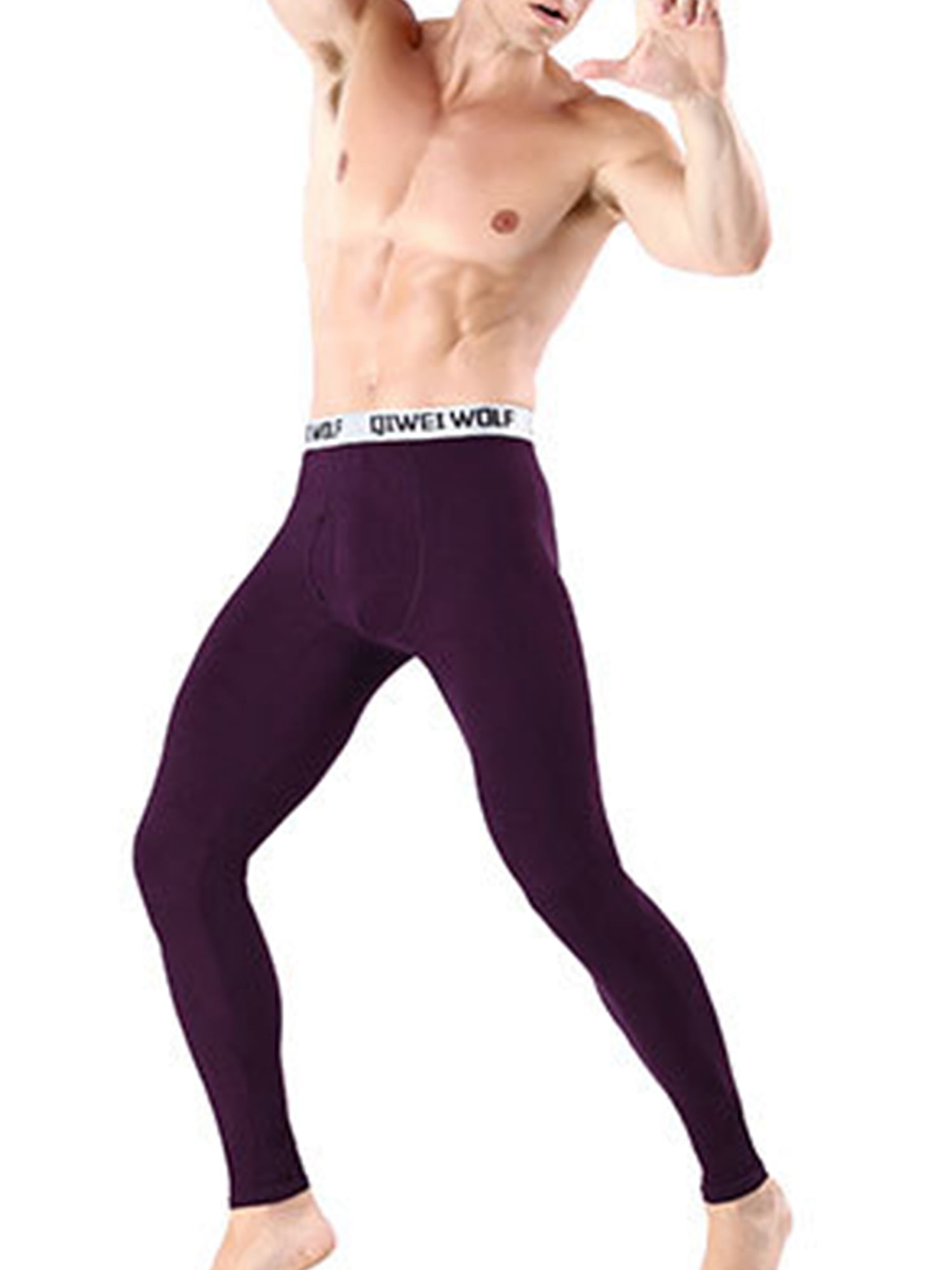 S-3XL Men Compression Thermal Base Layer Tights Bottom Long Pants Gym Activewear 