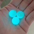 thumbnail image 4 of 12 unids redondo piedra luminosa cuentas se?uelos de la pesca hallazgos de la joyería azul verde Sunnimix Brillan en las piedras oscuras, 4 of 8