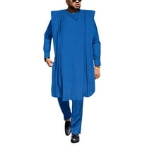 African Mens Clothing Traditional Agbada Robe Suits 3 pcs Set Dashiki Party Outfits WYN01992