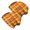 Thanksgiving Bright Orange Plaid Pattern, variant on Thanksgiving Bright Orange Plaid Pattern 2 Pack Slouchy Beanie Hat, Warm Winter Skull Cap with Stretchy Fabric & Soft Texture, Lightweight Flexible Gifts for Birthday Christmas Thanksgiving