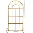 thumbnail image 2 of Wedding Arch Backdrop Stand Birthday Party Metal Balloon Tube Frame Prop Gold Metal Wedding Arch Backdrop Stand Flower Frame Balloon Rack Prop Decor Gold Arch Door Wedding Balloon, 2 of 12