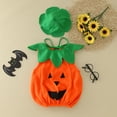 thumbnail image 2 of EnJoCho Toddler Baby Boys Girls Clothes Sleeveless Pumpkin Vest Tops with Hat Halloween Outfits Set Halloween Party Role Play Outfits Holiday Gifts for Toddler Boy Girl Clothing, 2 of 8
