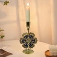 thumbnail image 1 of Handpainted Vintage Flowers Metal Candlesticks Candle Dinner Props Simples Decorative Ornaments, 1 of 6