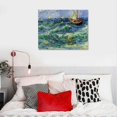 thumbnail image 5 of COMIO Vincent Van Gogh Wall Art,Seascape at Saintes Maries Print Poster,Sea Pictures for Bedroom Living room Home Wall Decor, 5 of 6