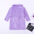 thumbnail image 5 of Utoimkio Boys Girls Bath Robe Soft Warm Fuzzy Flannel Bathrobes with Belt and Pockets for Kids 3-12 Years, 5 of 8