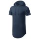 thumbnail image 2 of Sudadera con capucha Aiyino de manga corta para hombre, a la moda, deportiva, S-5X, azul marino, 2 of 7