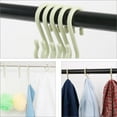 thumbnail image 3 of 24 Pack S Shape Hooks Plastic Hangers Bedroom Kitchen Closet for Pots and Pans Cups Coat Hanging Light Green, 3 of 7
