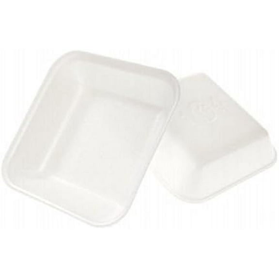 1W1000(100PCS), Disposable White Foam Meat Trays