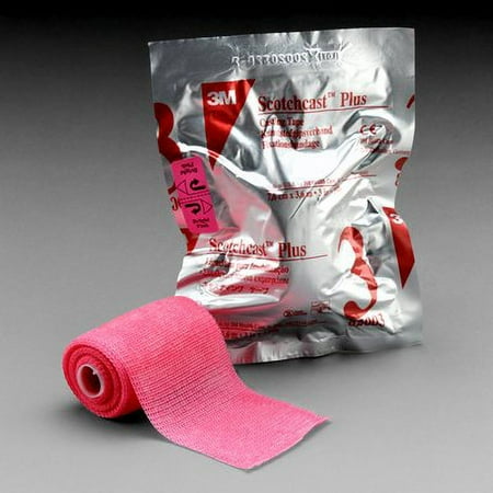 3M Scotchcast Plus Cast Tape 2 Inch X 4 Yard Fiberglass White, Box of 10