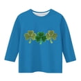 thumbnail image 3 of RXMEKW Chemise et Haut pour Enfants Imprimé de la Saint-Patrick Manches 3/4 / Col Rond Trois Quarts, 3 of 7