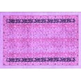 thumbnail image 1 of Ahgly Company Indoor Rectangle Oriental Purple Modern Area Rugs, 5' x 8', 1 of 4