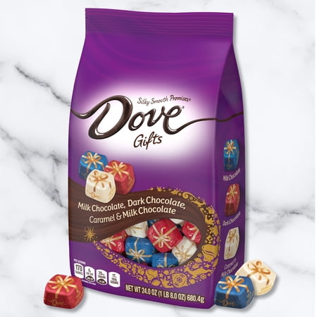DOVE CHOCOLATE DOVE PROMISES CHOCOLATE CHRISTMAS CANDY VARIETY ASSORTMENT- 24 OZ BAG