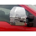 thumbnail image 2 of QAA 2017-2020 Fits Ford F-150 2017-2022 F-250 F-350 Super Duty 2dr 4dr Pickup Truck 2 piece Chrome Plated ABS plastic Mirror Cover Set MC57322, 2 of 7