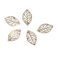 thumbnail image 4 of 100pcs Craft Supplies Leaf Charm Colgante para , Accesorios de Fabricación para DIY - oro and rosa, 23mm BLESIY Collar pendiente, 4 of 5