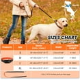thumbnail image 4 of MASBRILL Dog Collar And Leash Set,Reflective Dog Collar With Dog Tag ,Soft Neoprene Padded Breathable ,Odour Resistant And Fast Drying Dog Leash+Dog Collar,Black&Orange-L, 4 of 7