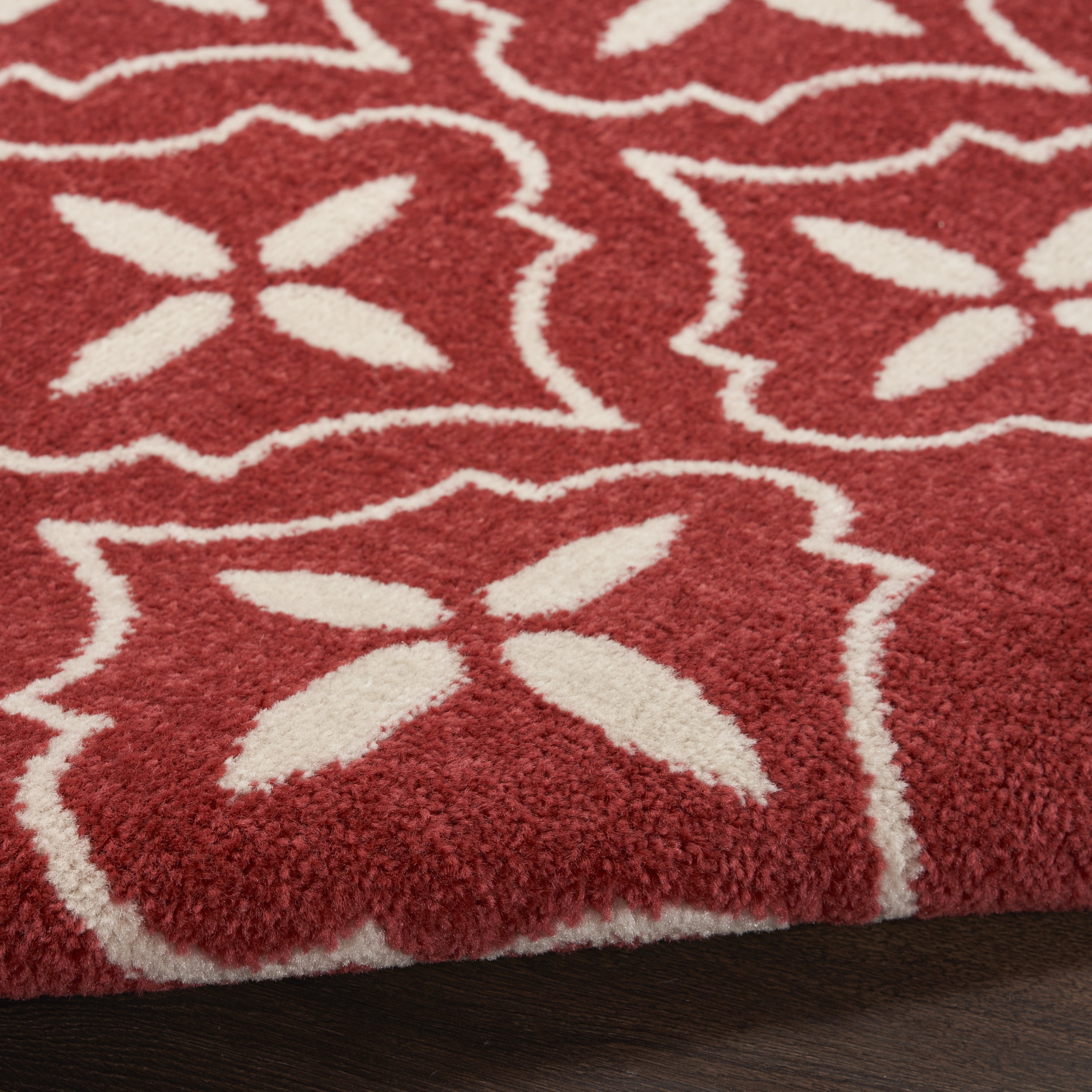 Nourison Essentials Indoor/Outdoor Brick Ivory 2'2" x 7'6" Area Rug (2x8)
