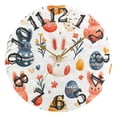 thumbnail image 5 of Easter Eggs with Rabbits Wall Clock 10 inch Non-Ticking Easy to Read Decorative Clocks for Home Bedroom Living Room, 5 of 8