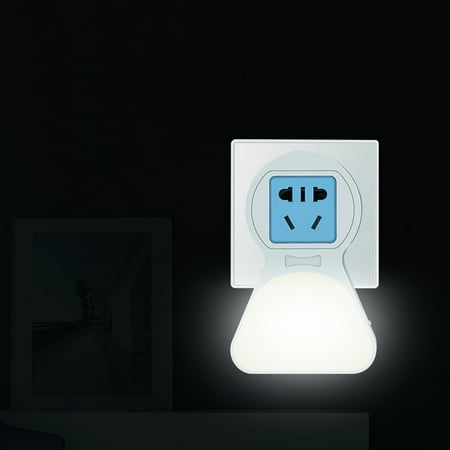 

Casfeeja-LED Plug in Night Light Dusk to Motion Sensor Lamp 1 USB Ports AC