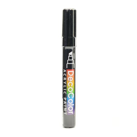 UPC: 0804551941481 | Marvy Uchida Decocolor Acrylic Paint Markers Black Chisel Tip 6/Pack (63536-PK6)